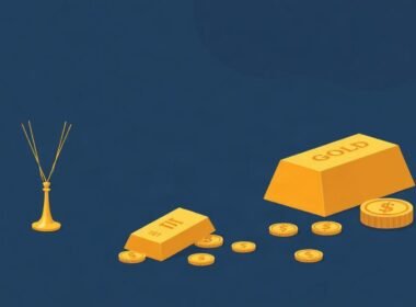 Illustration for "Physical Gold vs Gold ETFs: Ownership, Costs and Liquidity" showing physical gold vs gold etfs